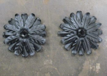 <a href="http://bighornforge.com/about/significant-projects/former-estate-of-harvey-firestone-jr/" target="_blank">Driveway Gate</a> rosettes before & after