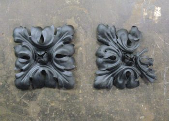 <a href="http://bighornforge.com/about/significant-projects/former-estate-of-harvey-firestone-jr/" target="_blank">Driveway Gate</a> rosettes before & after