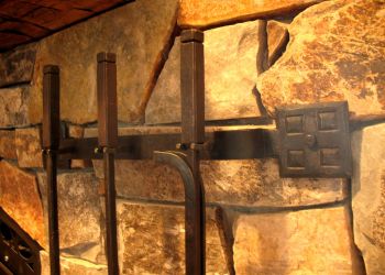 <a href="http://bighornforge.com/recent-work-simple-arts-crafts-railing-and-firetool-set/"target="blank">Arts & Crafts Fire Tool Set<a/>
<br>top detail