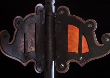 <a href="http://bighornforge.com/arts-and-crafts-inspired-firetools/"target="blank">Arts & Crafts Inspired Fire Tool Set<a/>
<br>top detail backlight